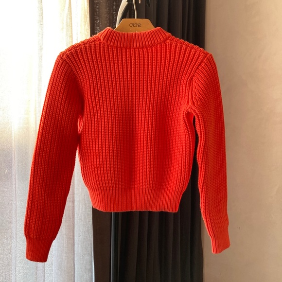 LIKE NEW Alexander Wang bright coral sweater - Picture 2 of 5